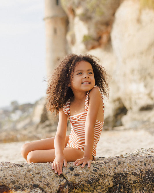 Positano One Piece || Poppy Stripe