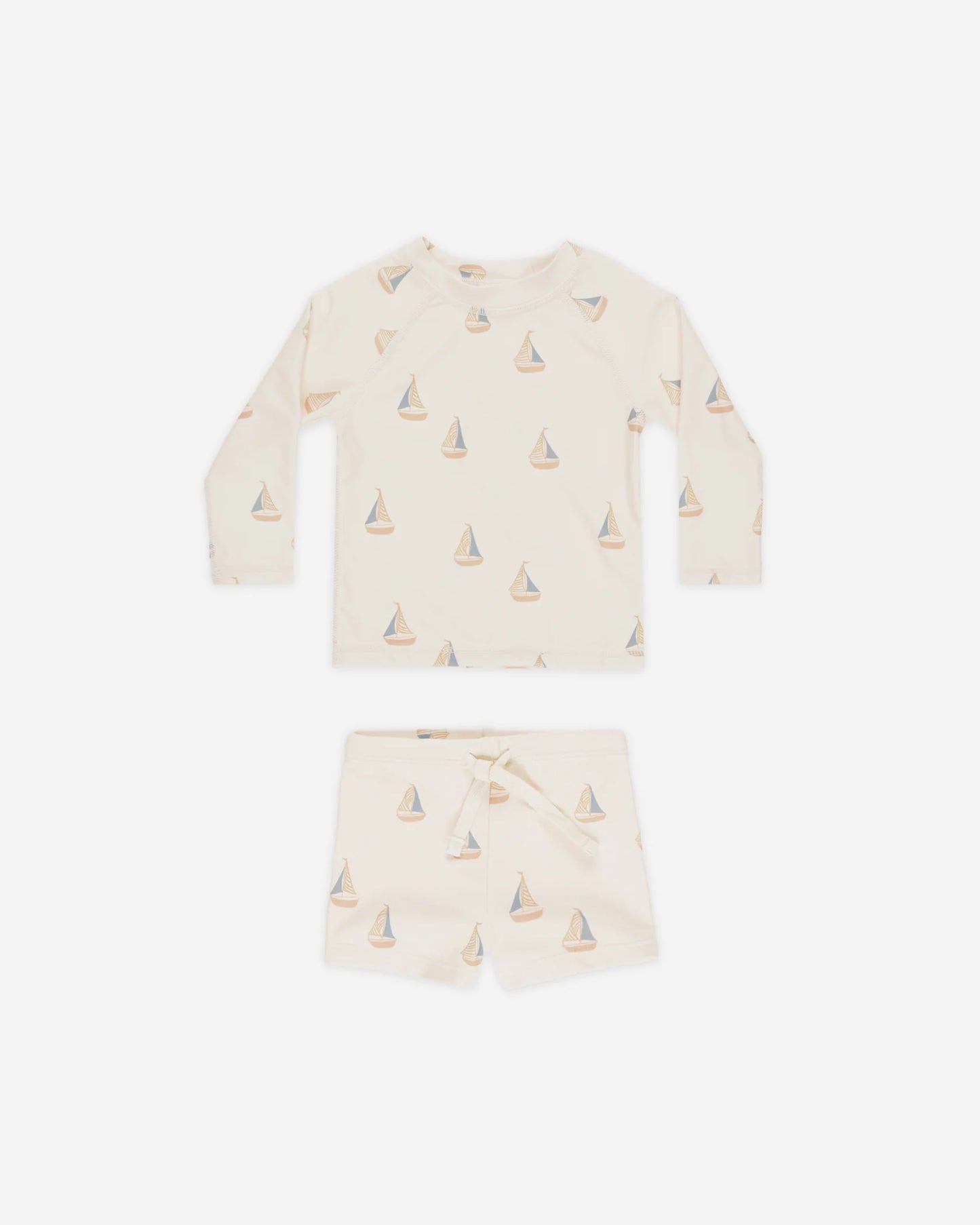 Rashguard Boy Set || Sailboats