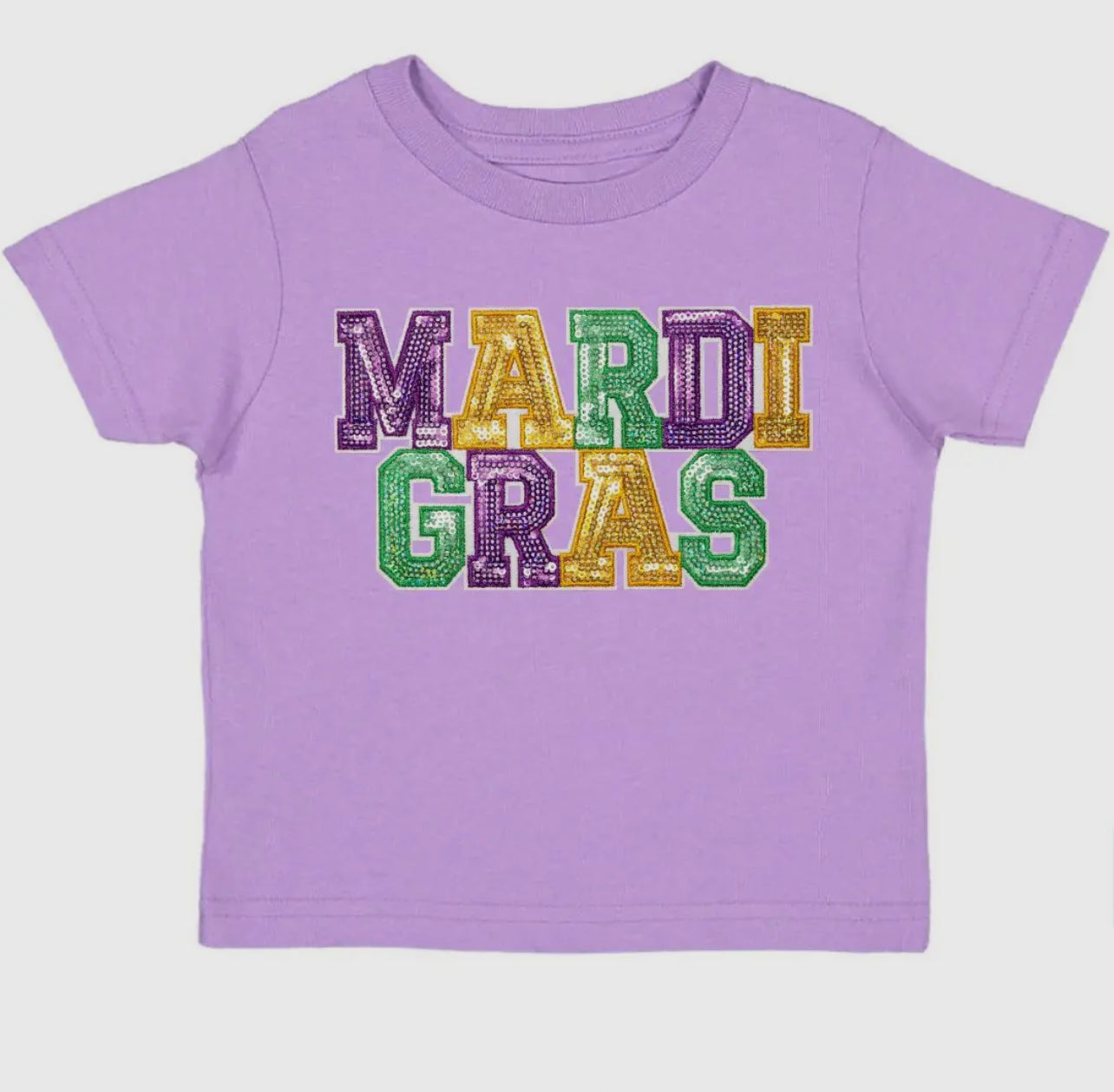 Mardi Gras Patch Short Sleeve Tee