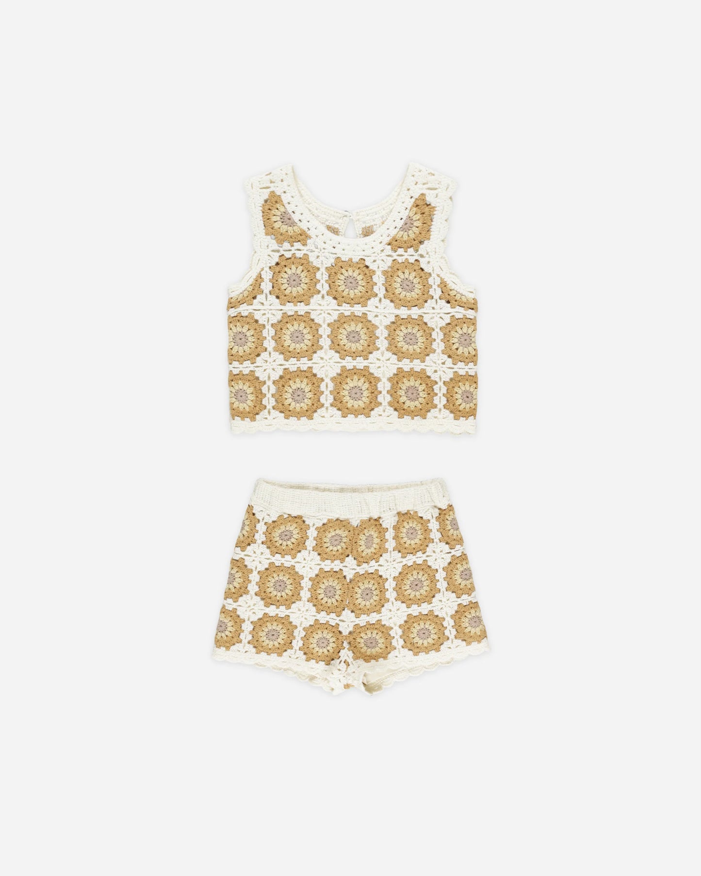 Crochet Tank Set || Marigold Daisy