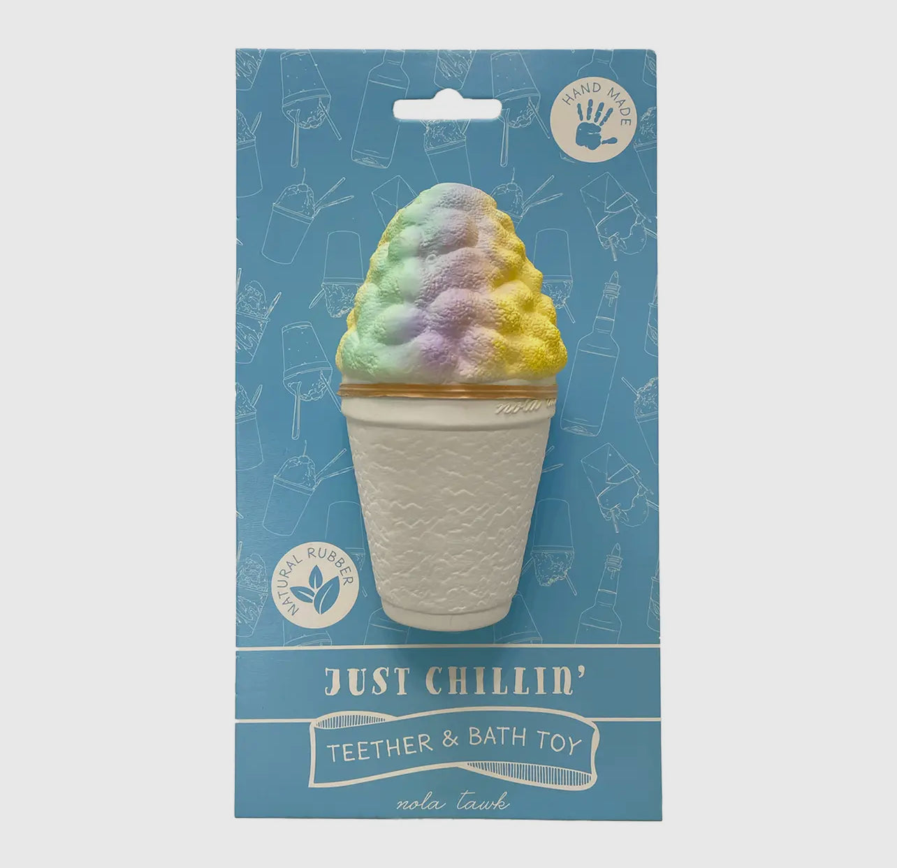Just Chillin’ Snoball Bath Toy & Baby Teether