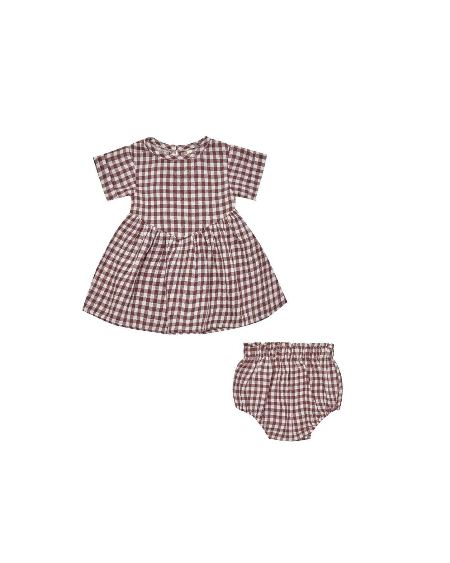 Brielle Dress(plum gingham)