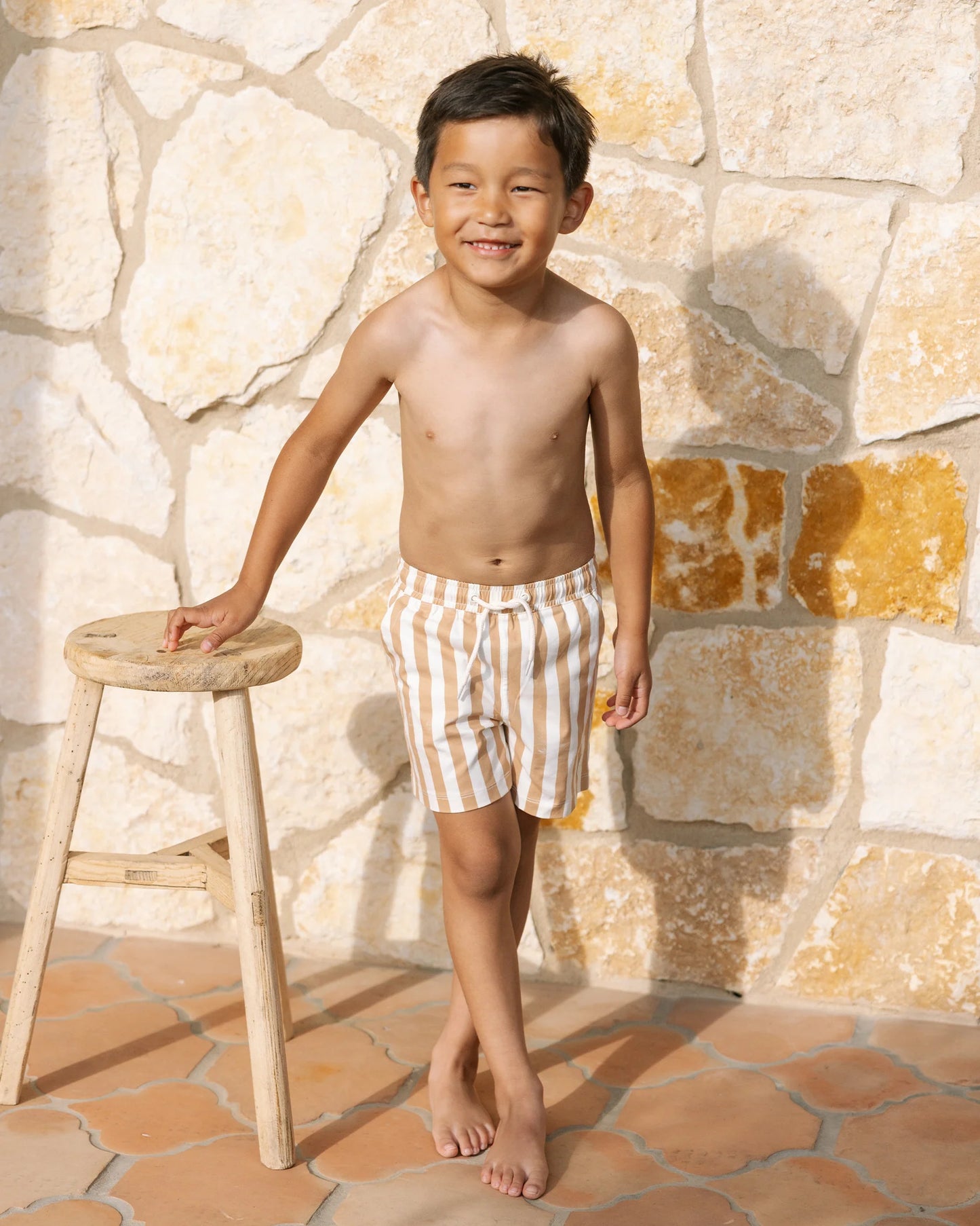 Boardshort || Marigold Stripe