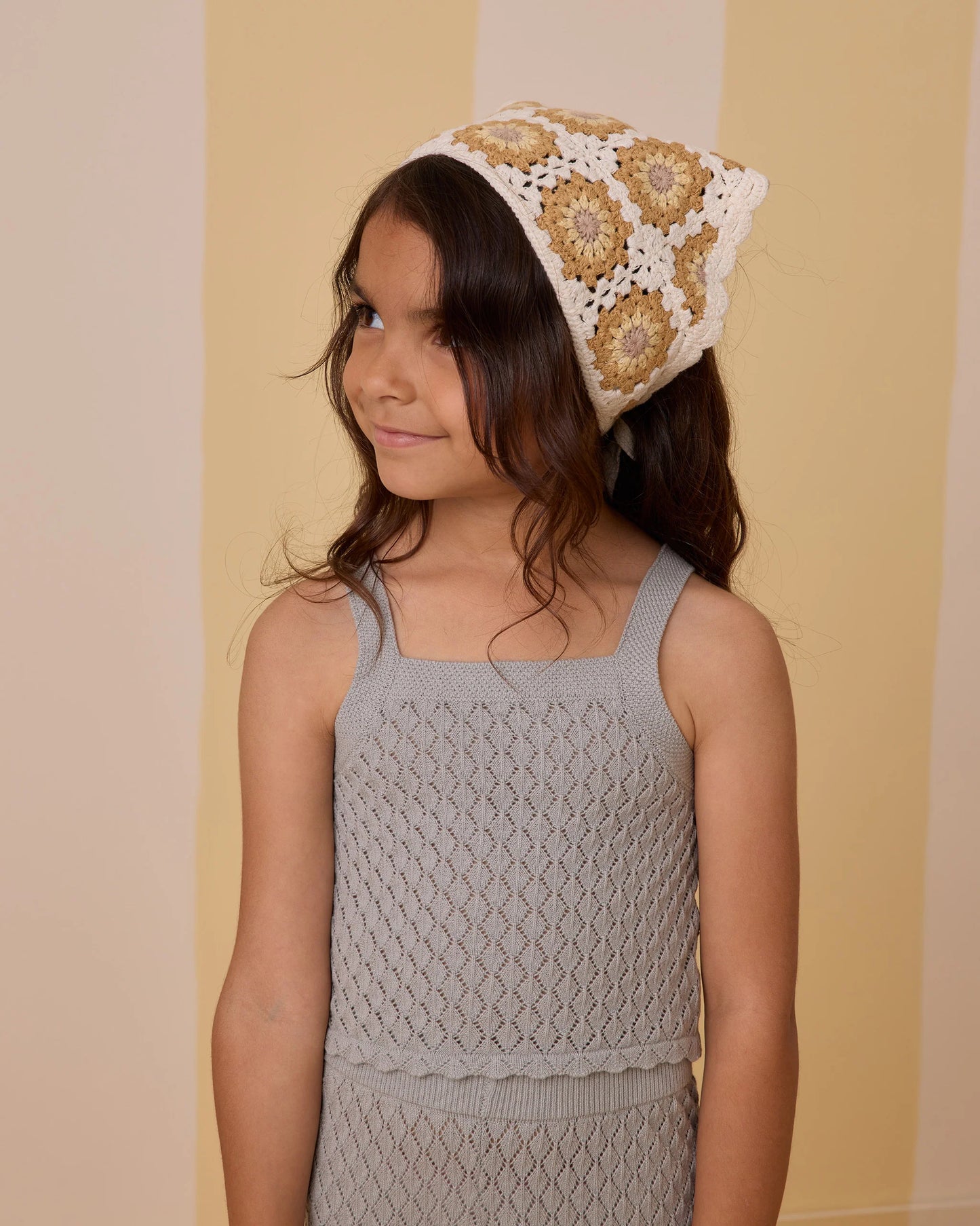 Crochet Scarf Headband || Marigold Daisy