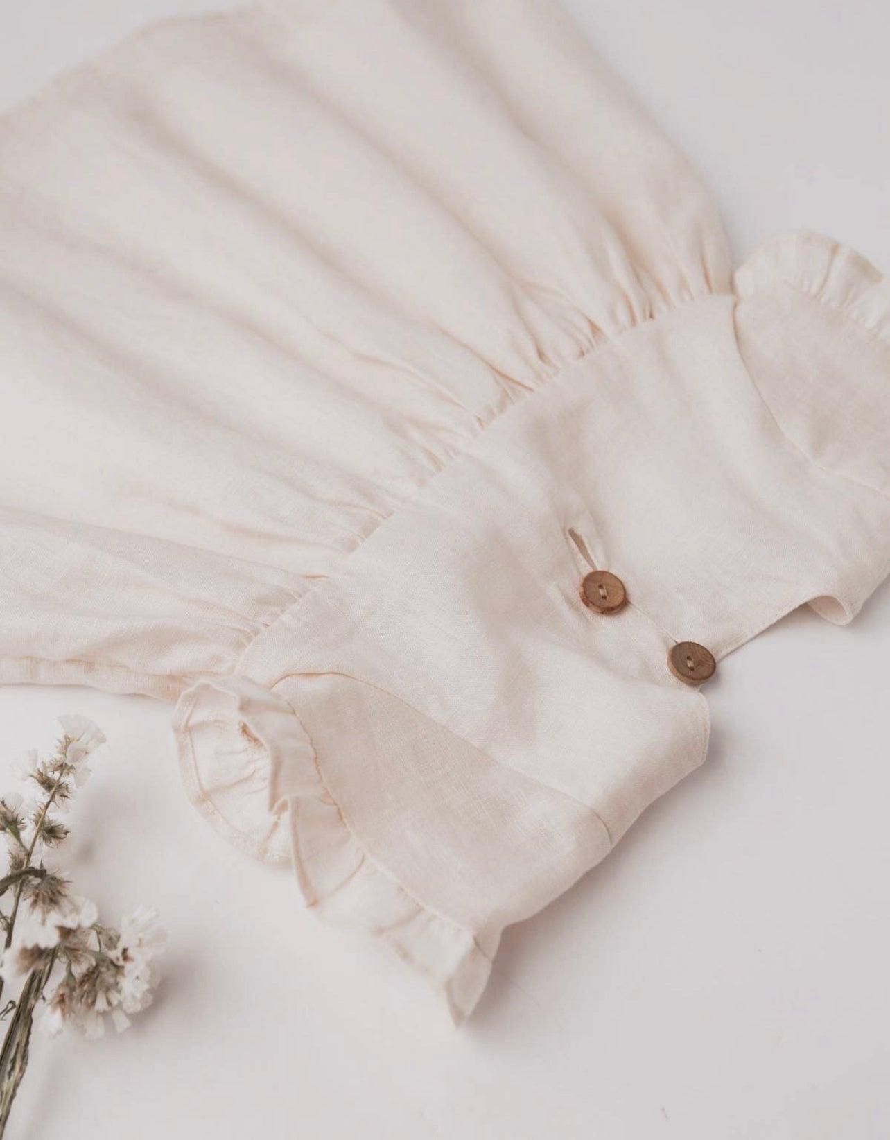 Ella Linen Dress | Cookie Dough