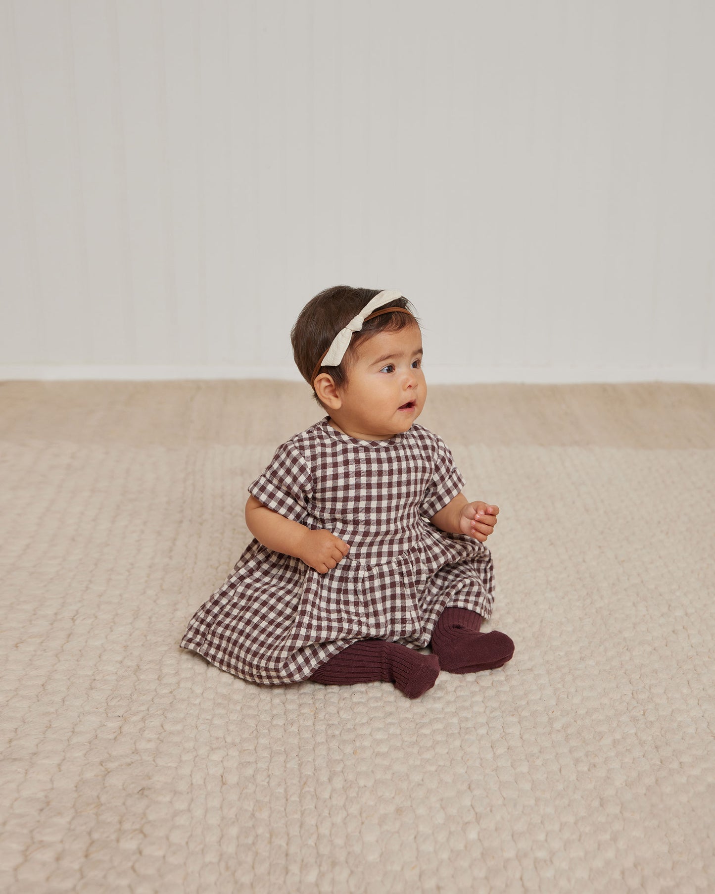 Brielle Dress(plum gingham)