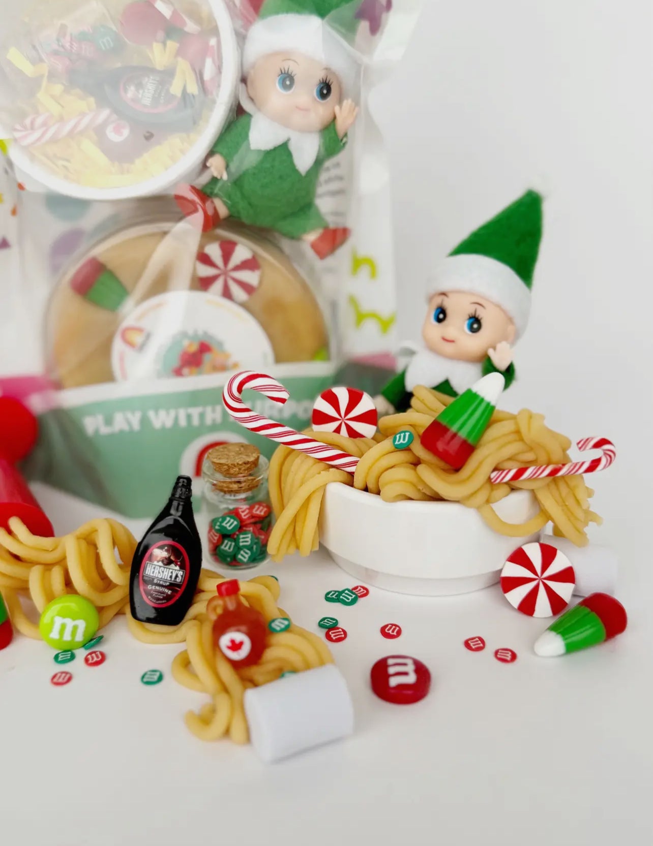 Elf Breakfast (maple syrup) Kiddough play kit