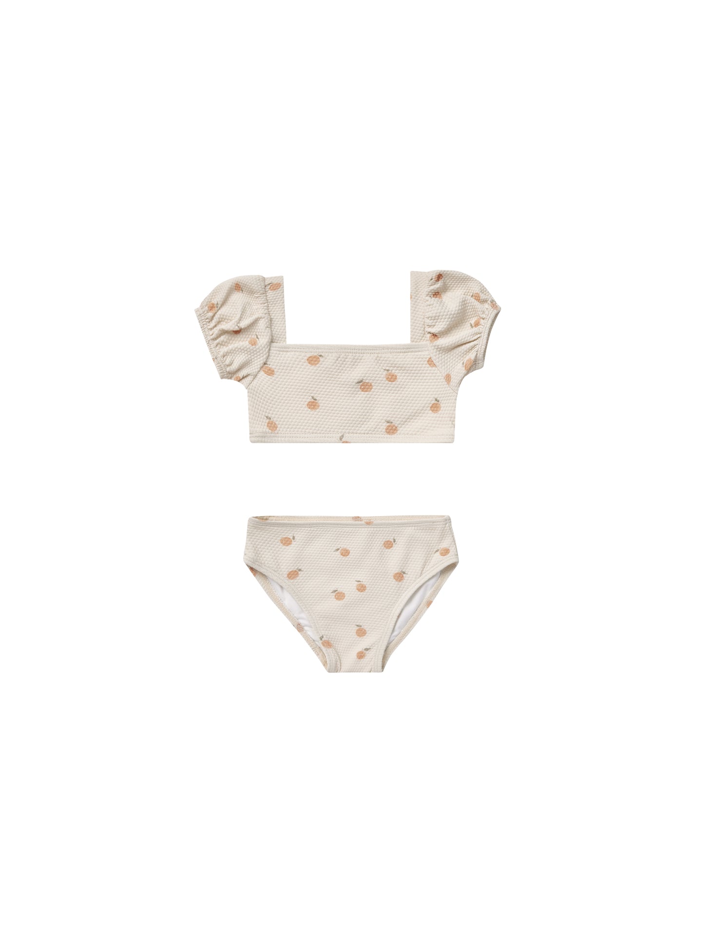 Ruffled one-piece swimsuit (oranges)