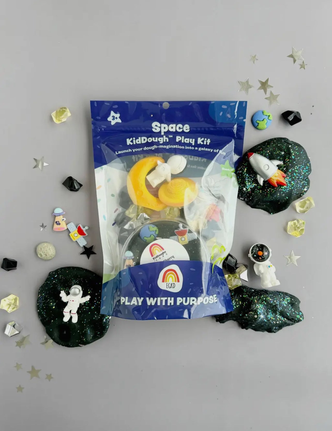 Space (black cherry) play dough kit