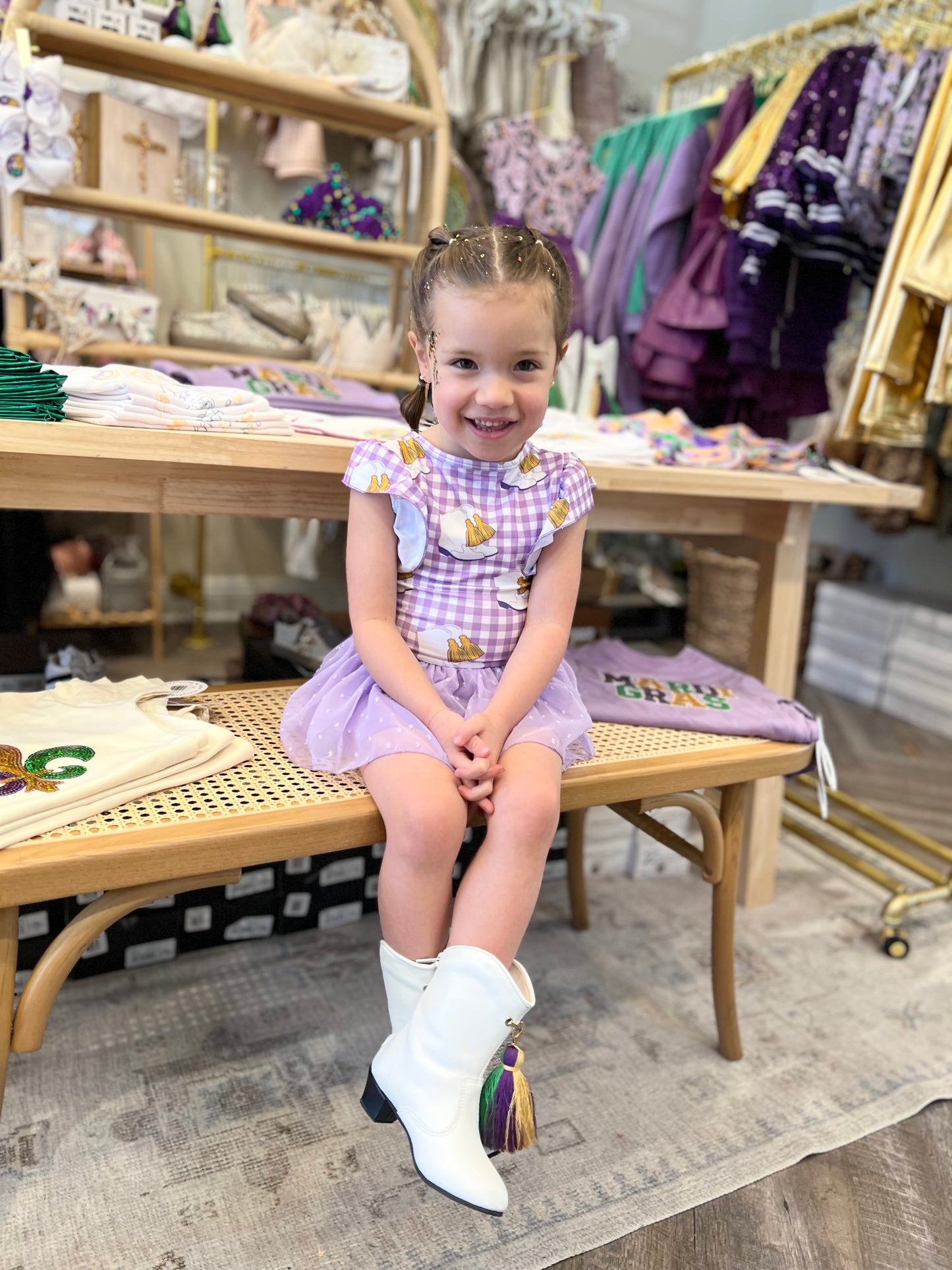 Mardi Gras Boots Dress