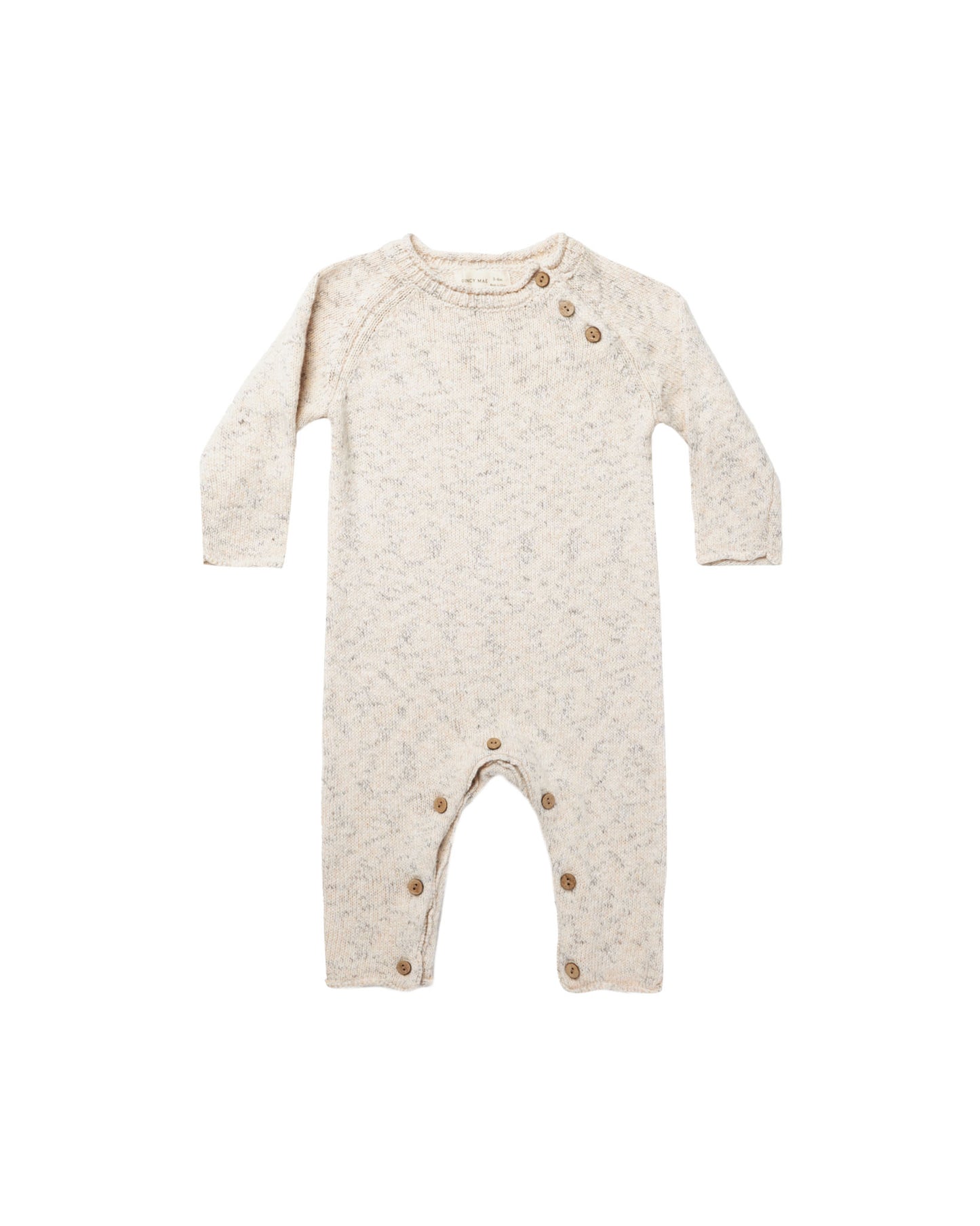 Speckled Knit Jumpsuit (latte)