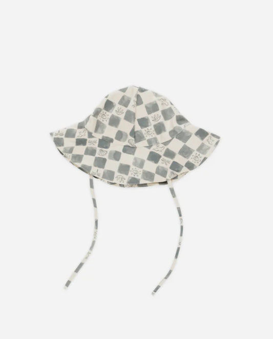 Floppy Swim Hat || Coastal Check