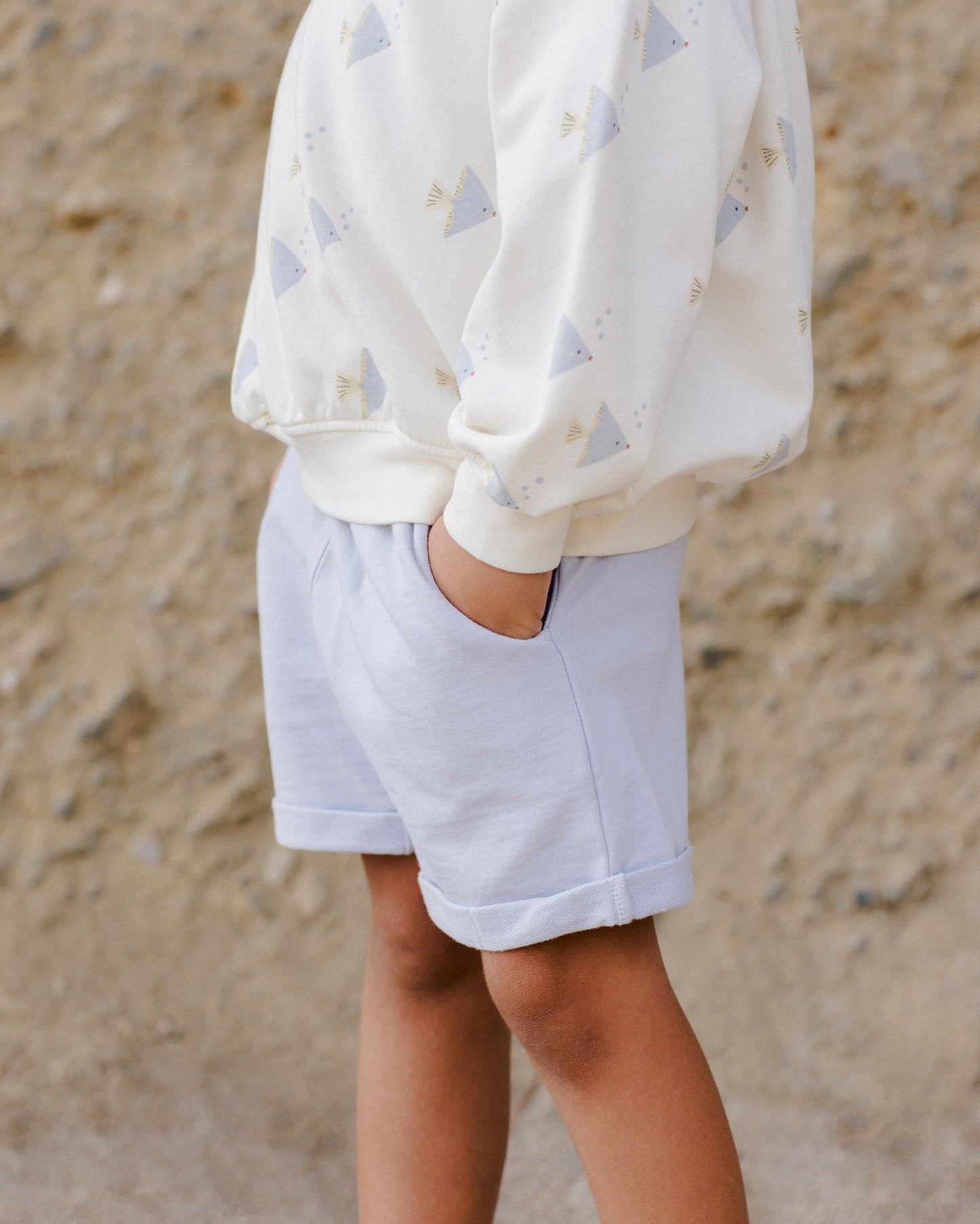 Relaxed Short Light Blue