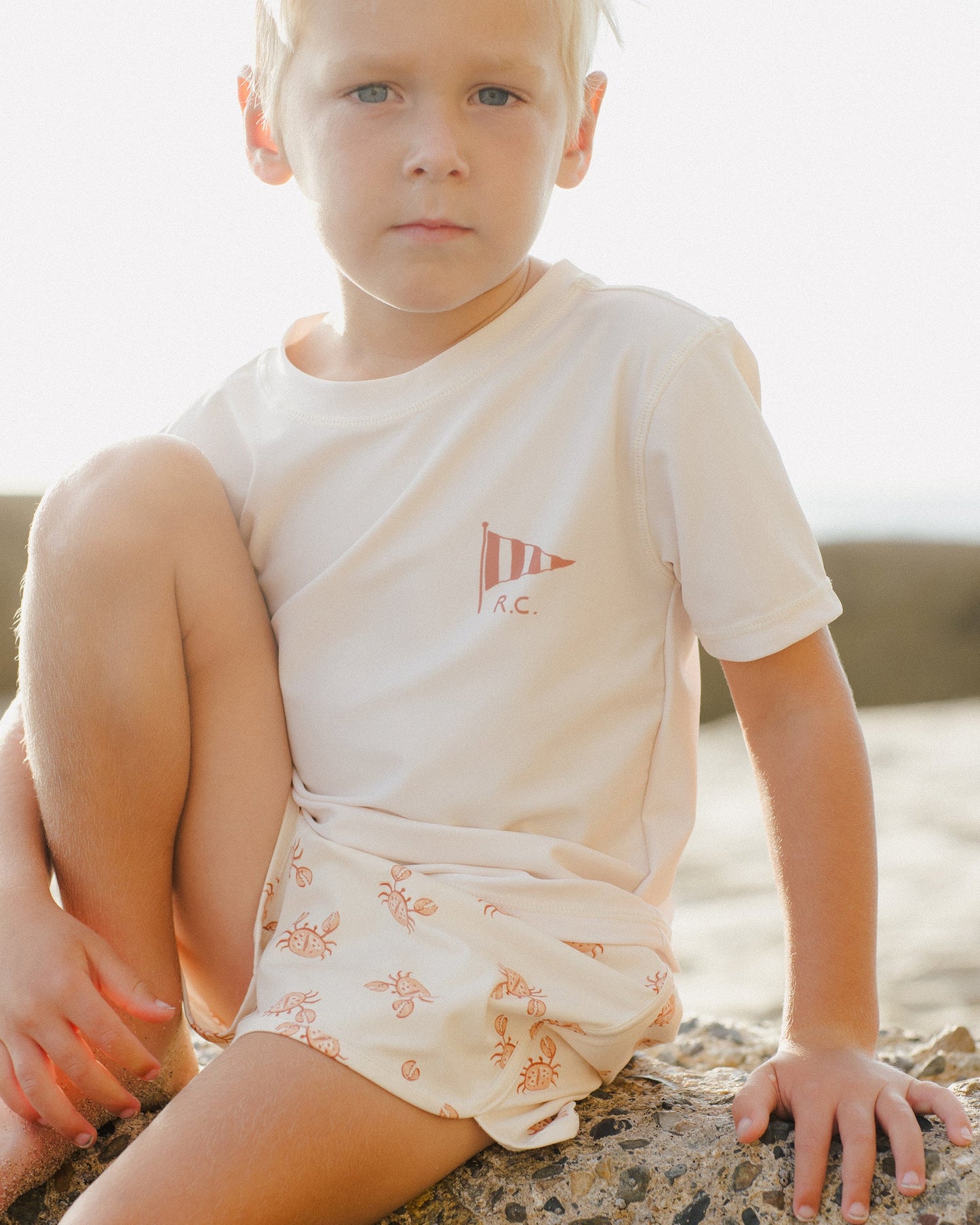 Short Sleeve Rashgaurd || Natural
