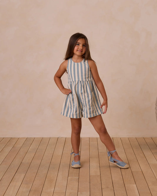 Dani Romper || Ocean Stripe