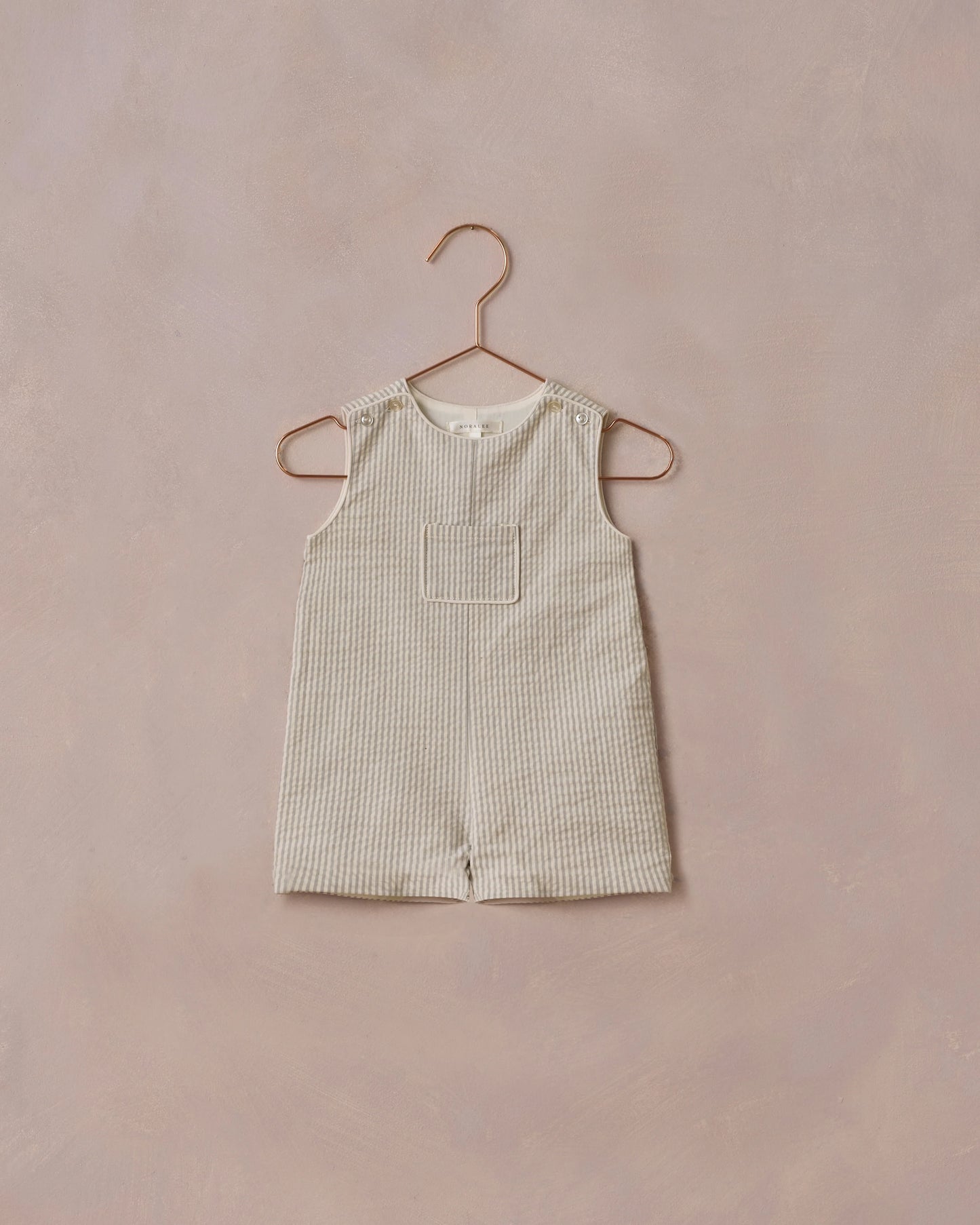 Georgie Romper || Sage Stripe