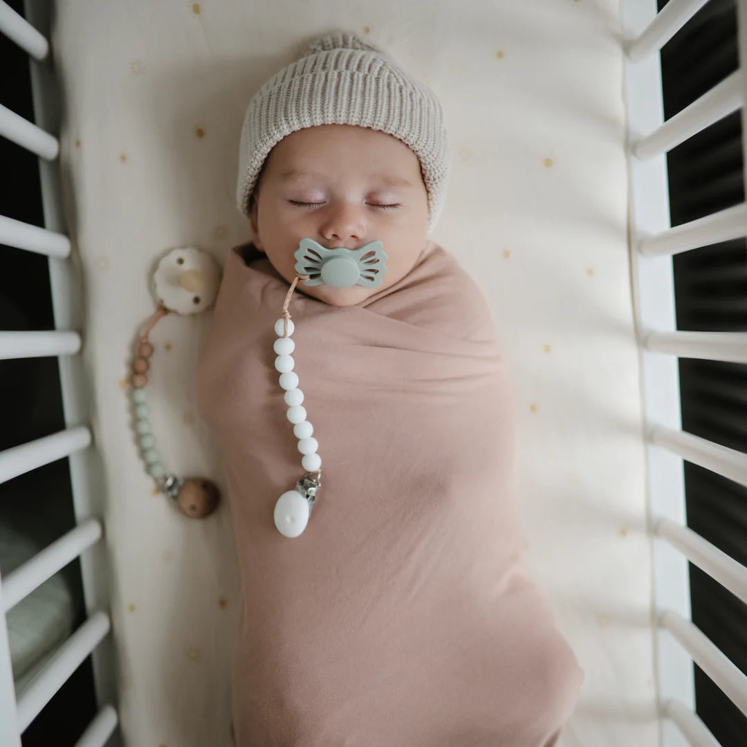 Hera Silicone Pacifier Clip (Shifting Sands)
