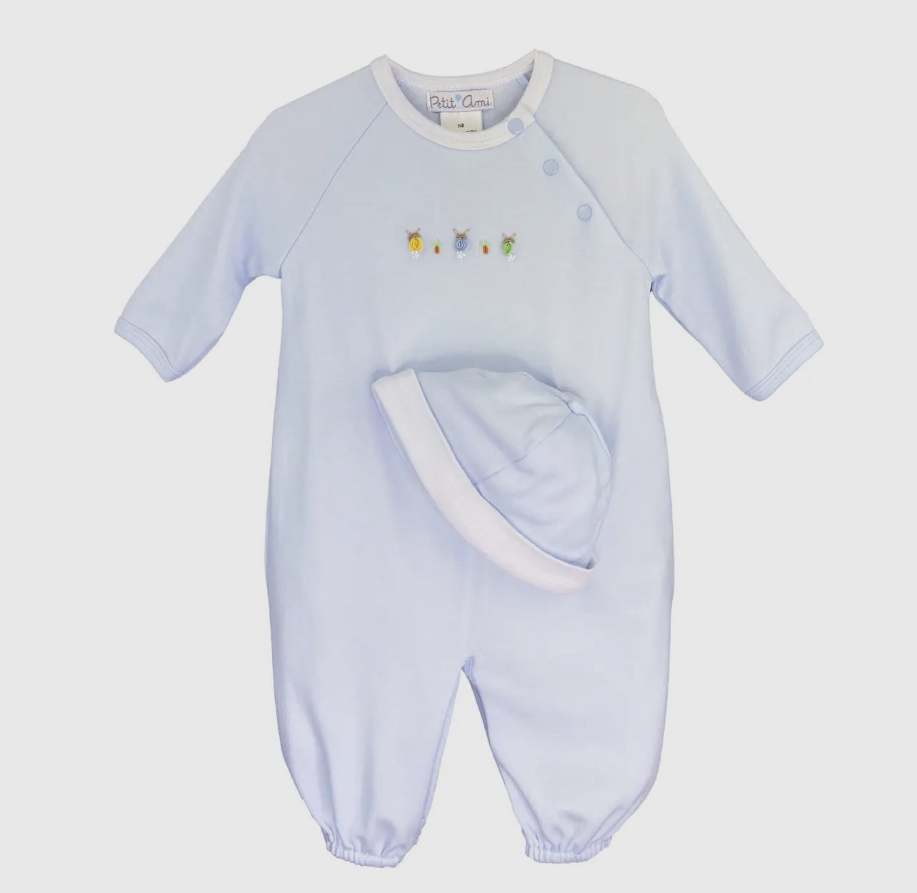 Bullion Bunny Knit Convertable Gown (Blue)