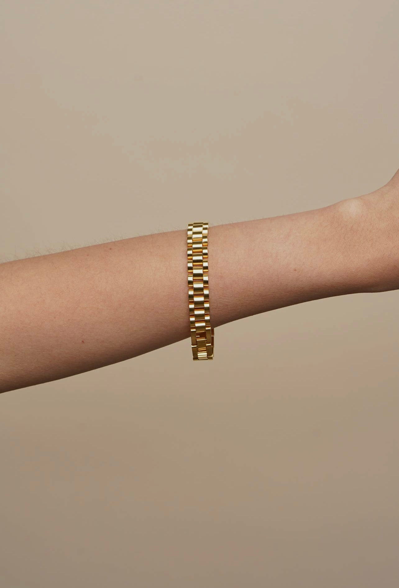 Gold Watch Band Bracelet