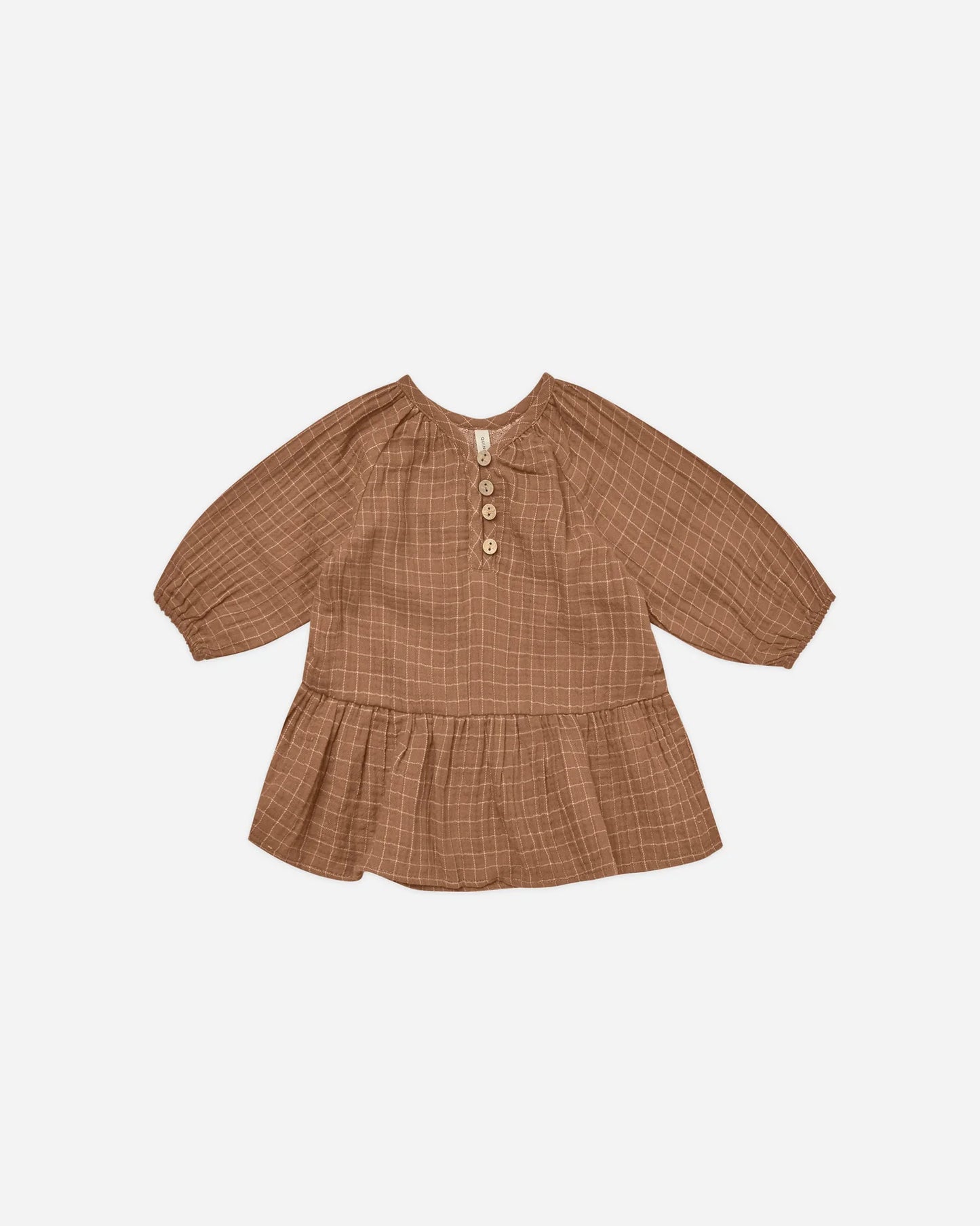 Lany Dress (cinnamon grid)