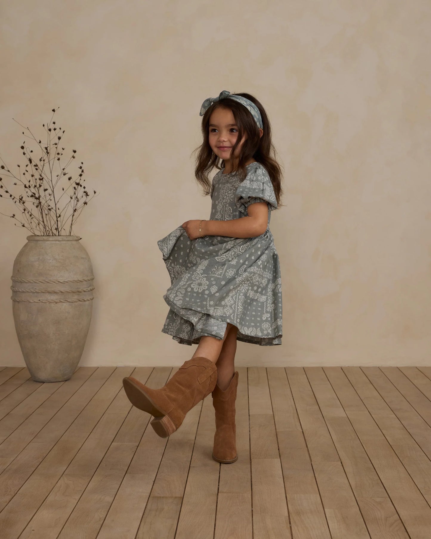 Rose Dress (laurel bandana)
