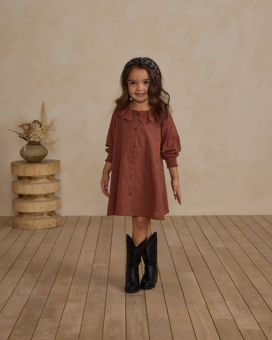 Celeste Mini Dress (brick)