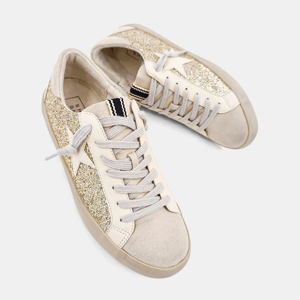 Paula Sneakers Mommy + Me (gold glitter)
