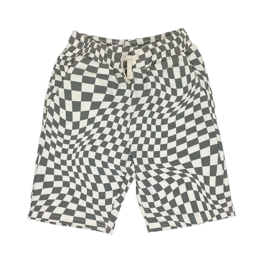 Wavy Shorts (natural+faded black)