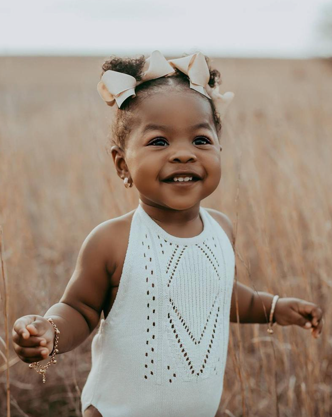 Drake Crochet Halter Onesie | Gardenia