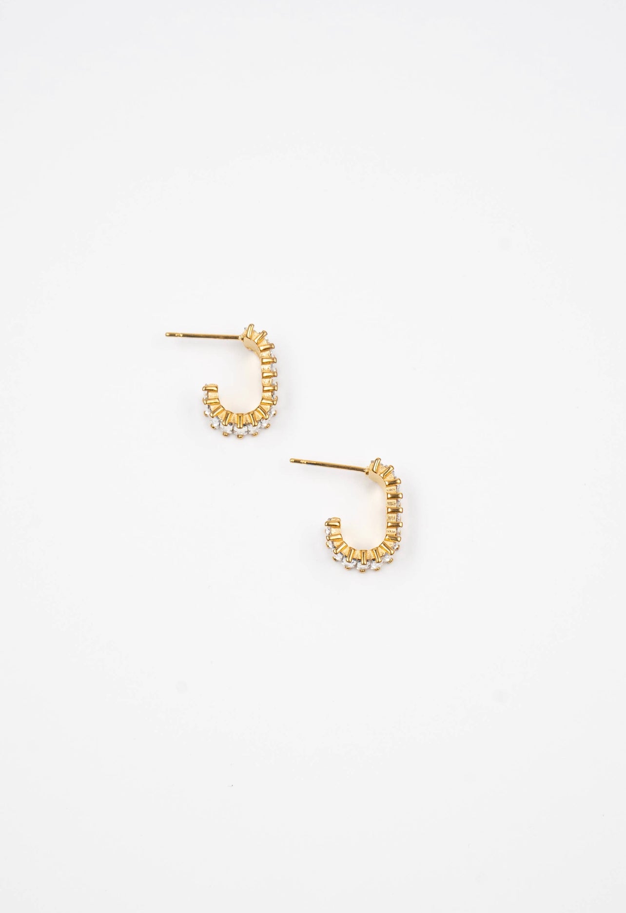 Square Diamond Hoops