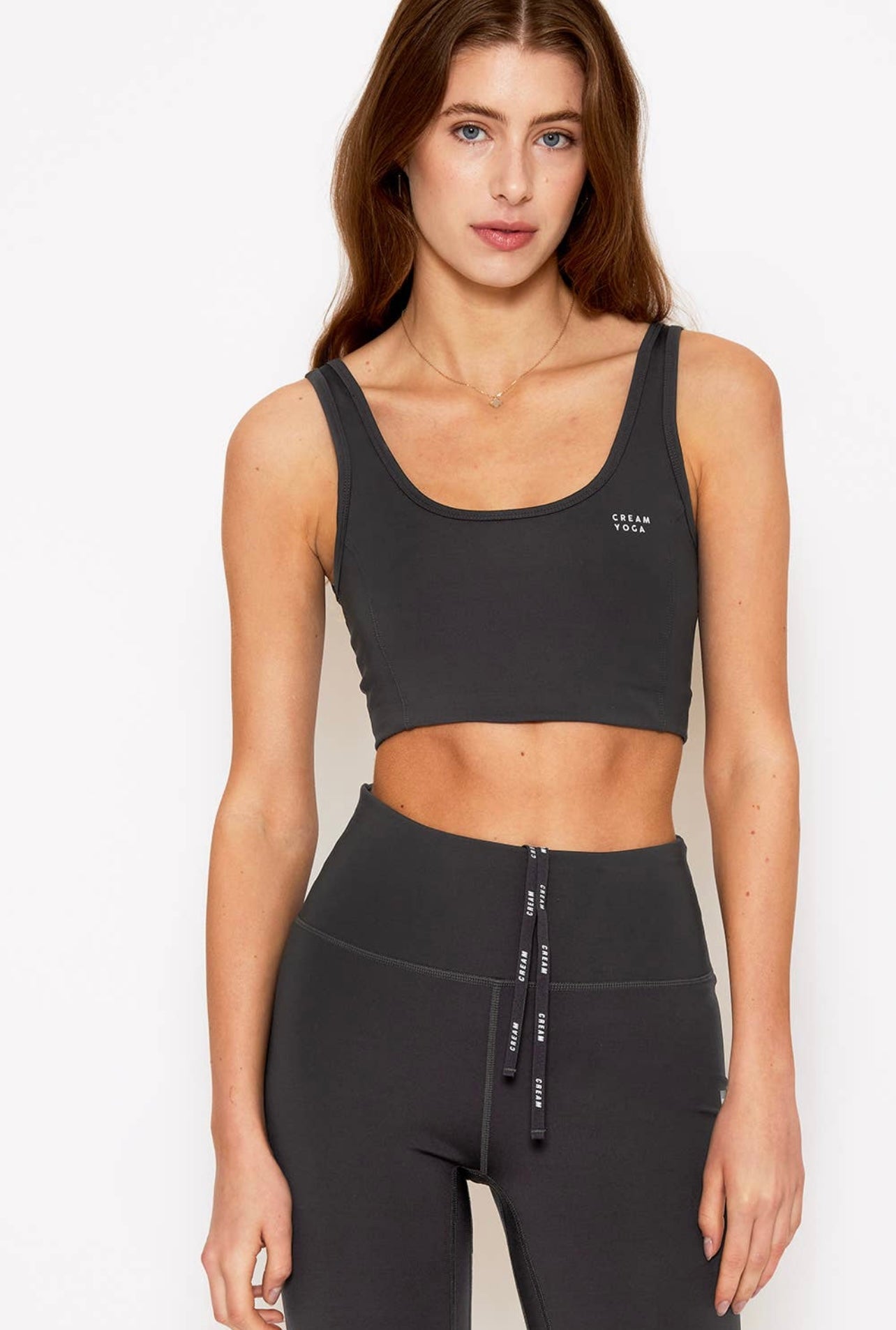 Tiffany Scoop Neck Bra (faded black)