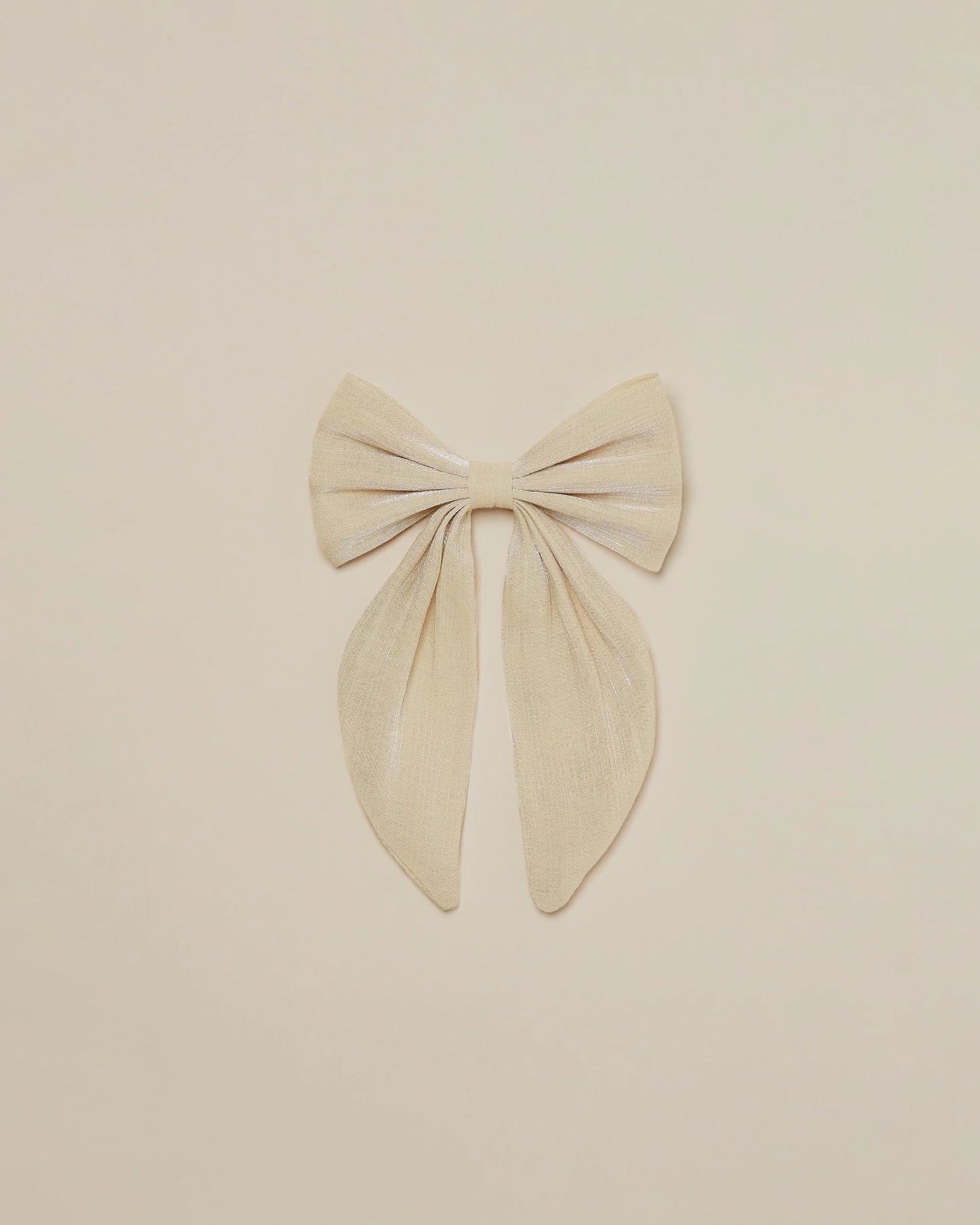 Oversized Bow (Metallic Champagne)