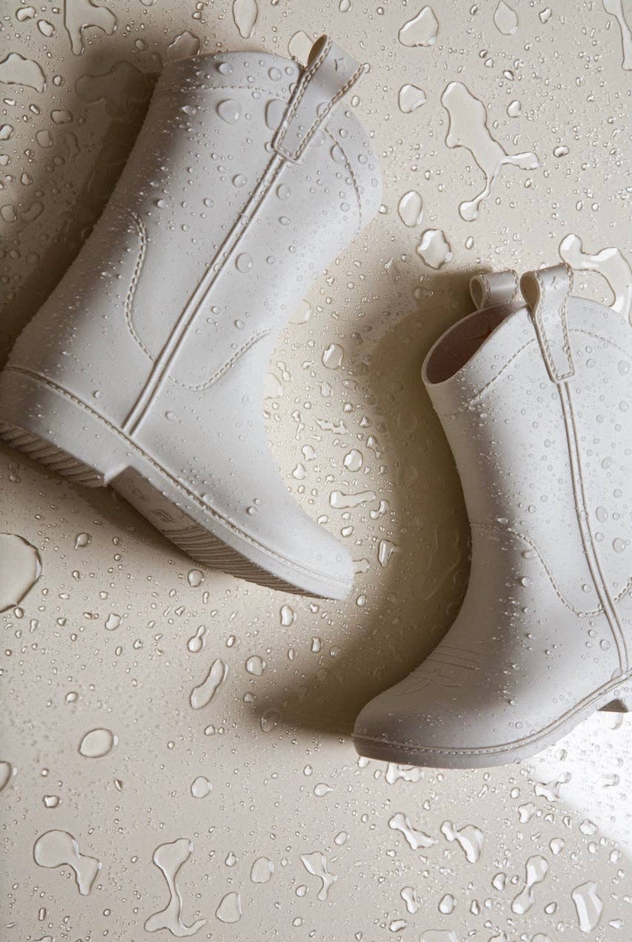 All Weather Rubber Cowboy Boot(white)