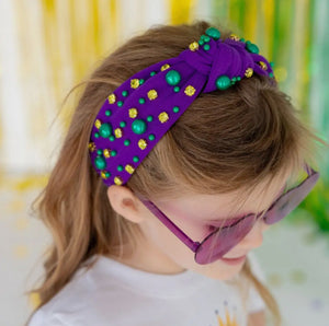 Mardi Gras Gemstone Headband(mini)