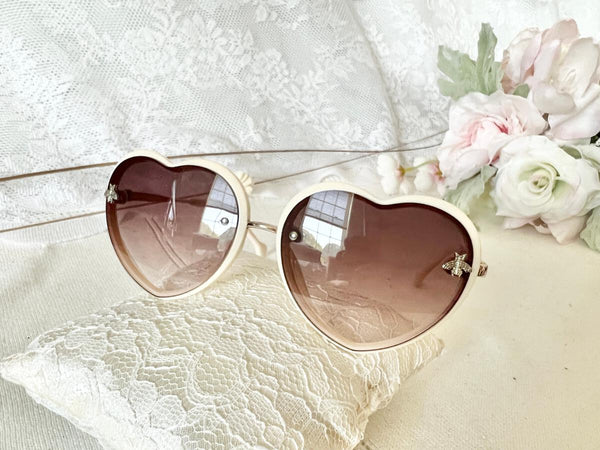 Heart Sunnies (cream)