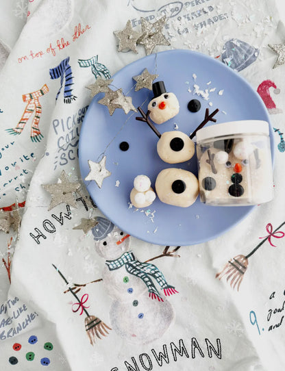 Snowman (marshmallow) mini- dough- to-go