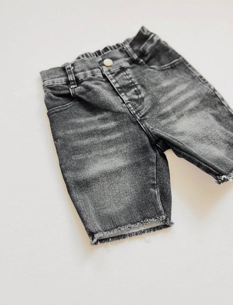 Bermuda Denim Shorts (faded black)