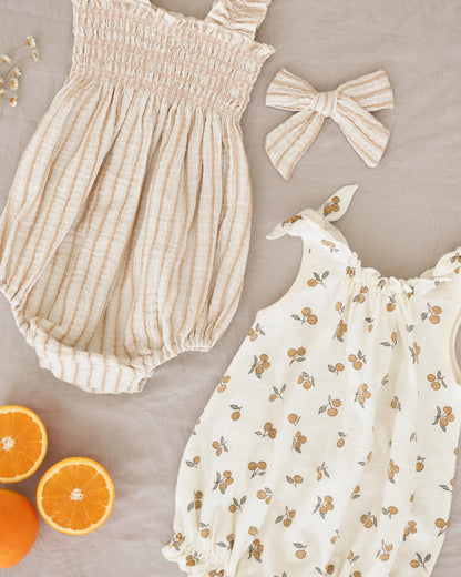Bow || Marigold Stripe