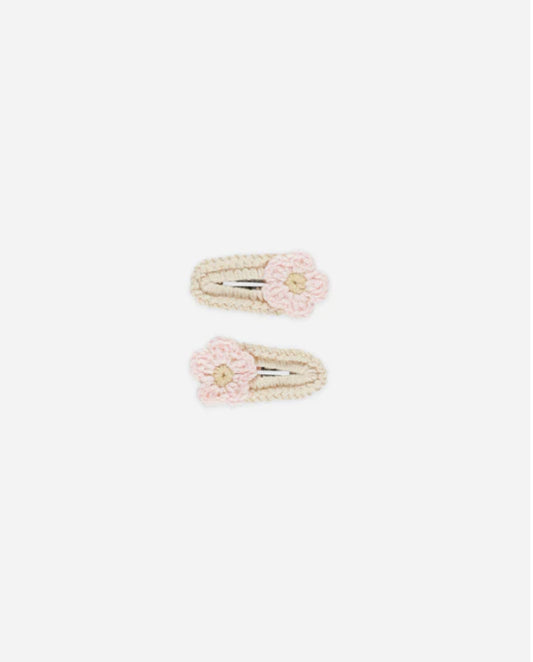 Crochet Clips || Pink Daisy