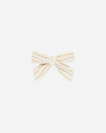 Bow || Marigold Stripe
