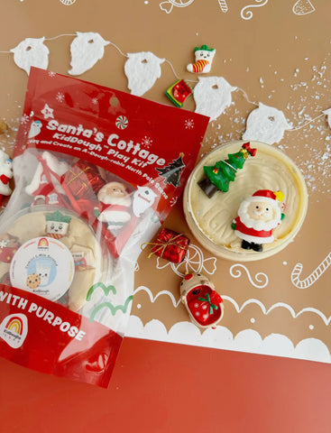 Santa’s Cottage (Milk + Cookies) play dough kit