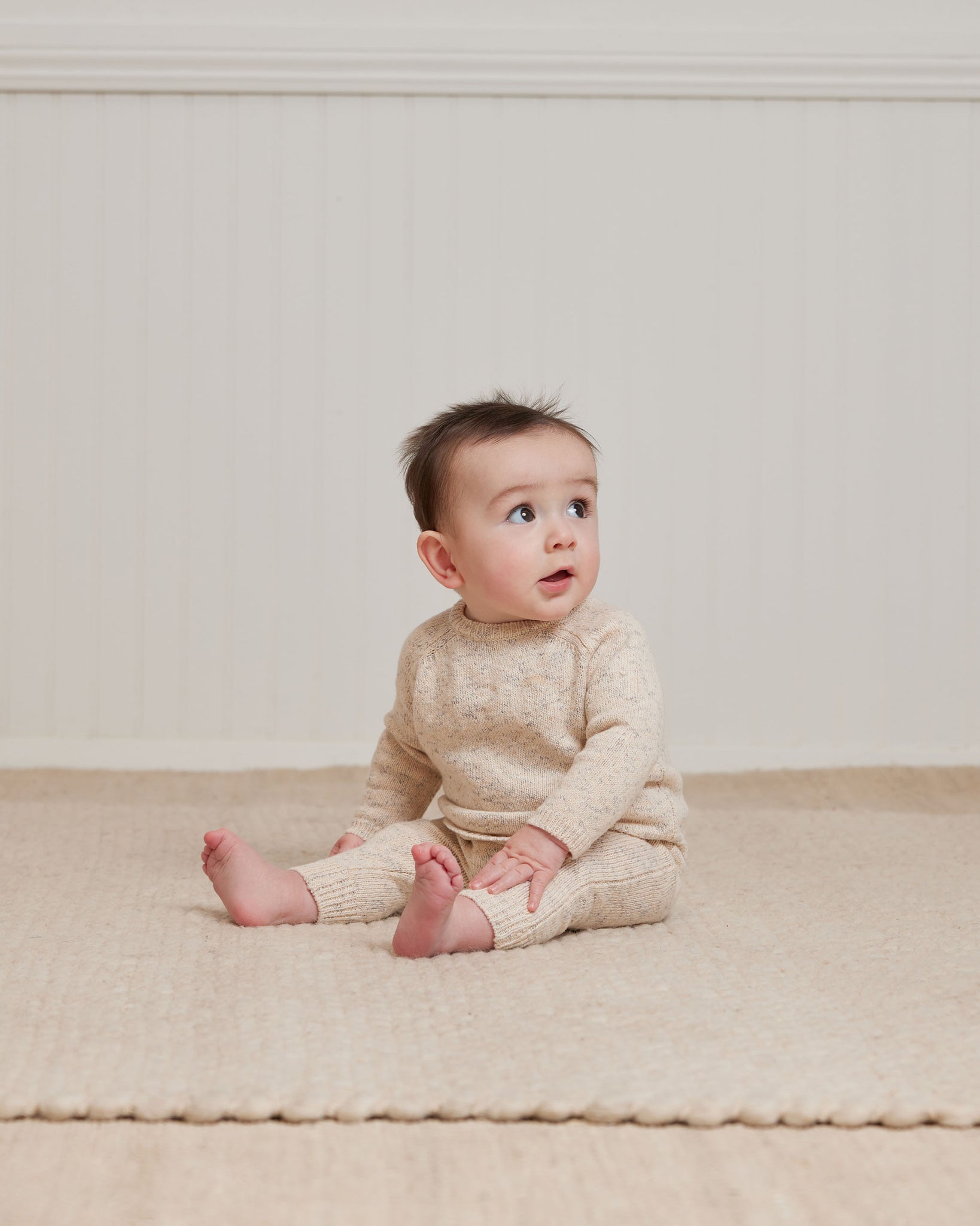 Speckled Knit Sweater (latte)