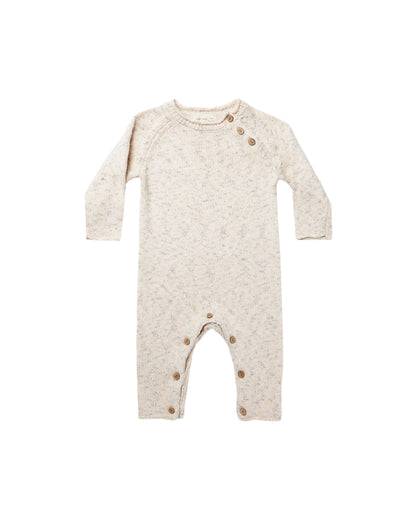 Speckled Knit Jumpsuit (latte)