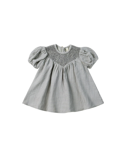 Carina Dress (Blue Gingham)