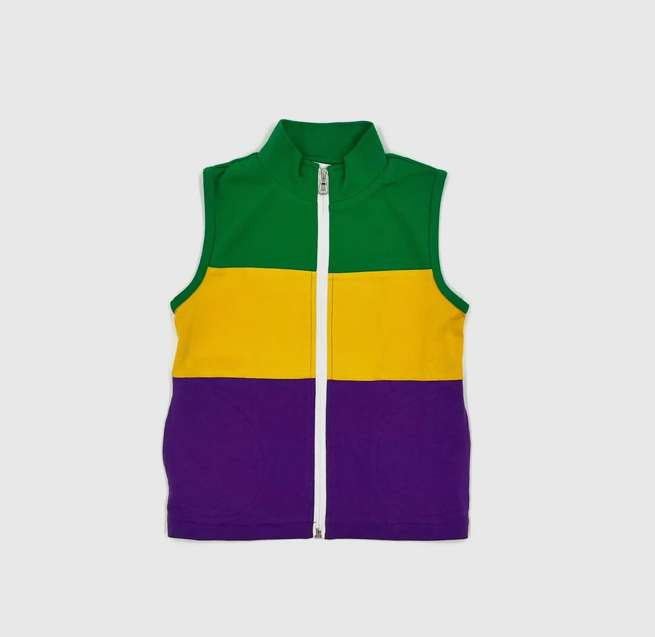 Mardi Gras Trio Knit Vest