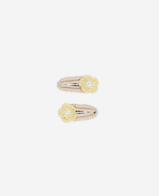 Crochet Clips || Yellow Daisy