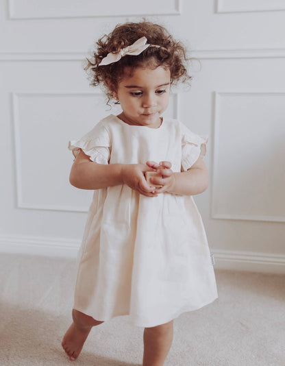 Ella Linen Dress | Cookie Dough