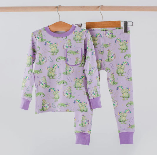 Gator Gras Organic Cotton 2-Piece Pajama