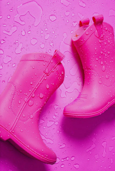 All Weather Rubber Cowboy Boot(pink)