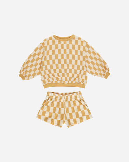 Summer Terry Set || Marigold Check